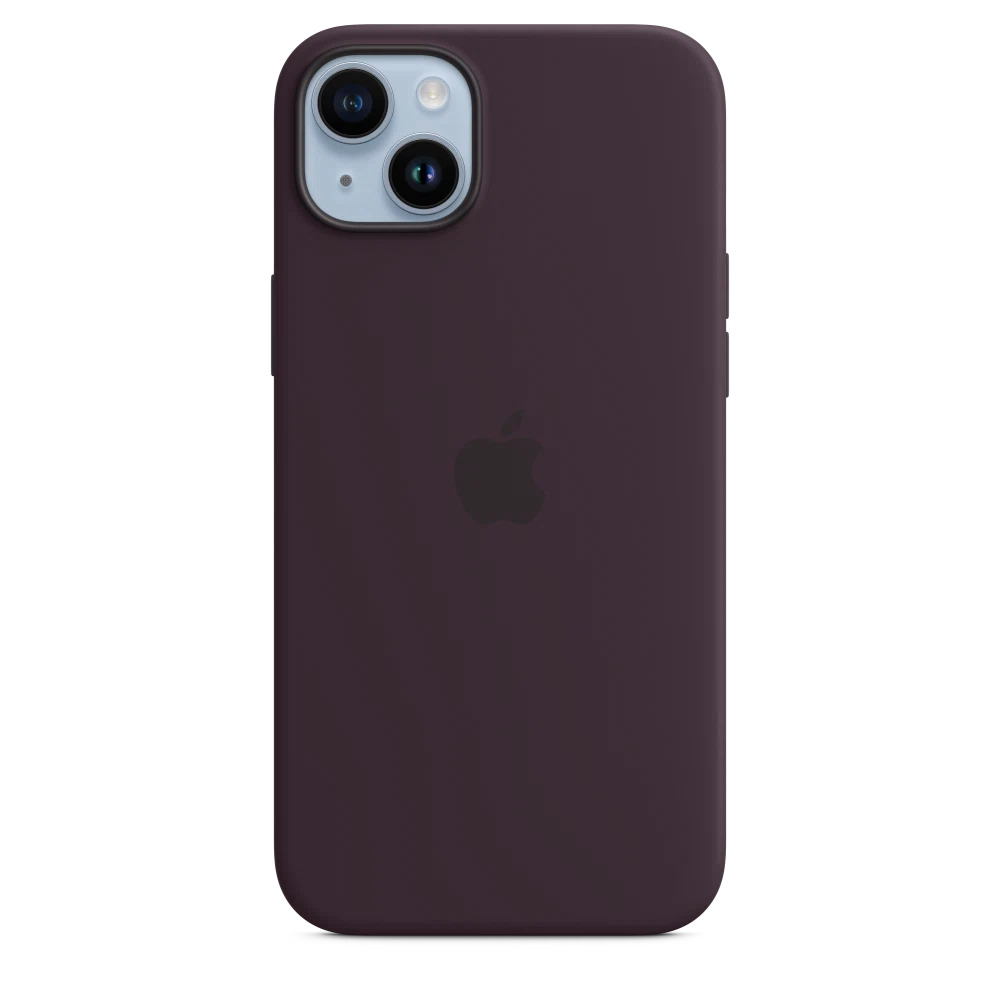 iPhone 14 Plus Silicone Case with MagSafe — Elderberry
