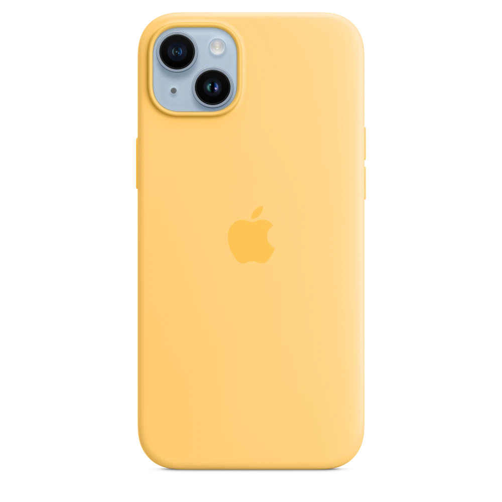 iPhone 14 Plus Silicone Case with MagSafe — Sunglow