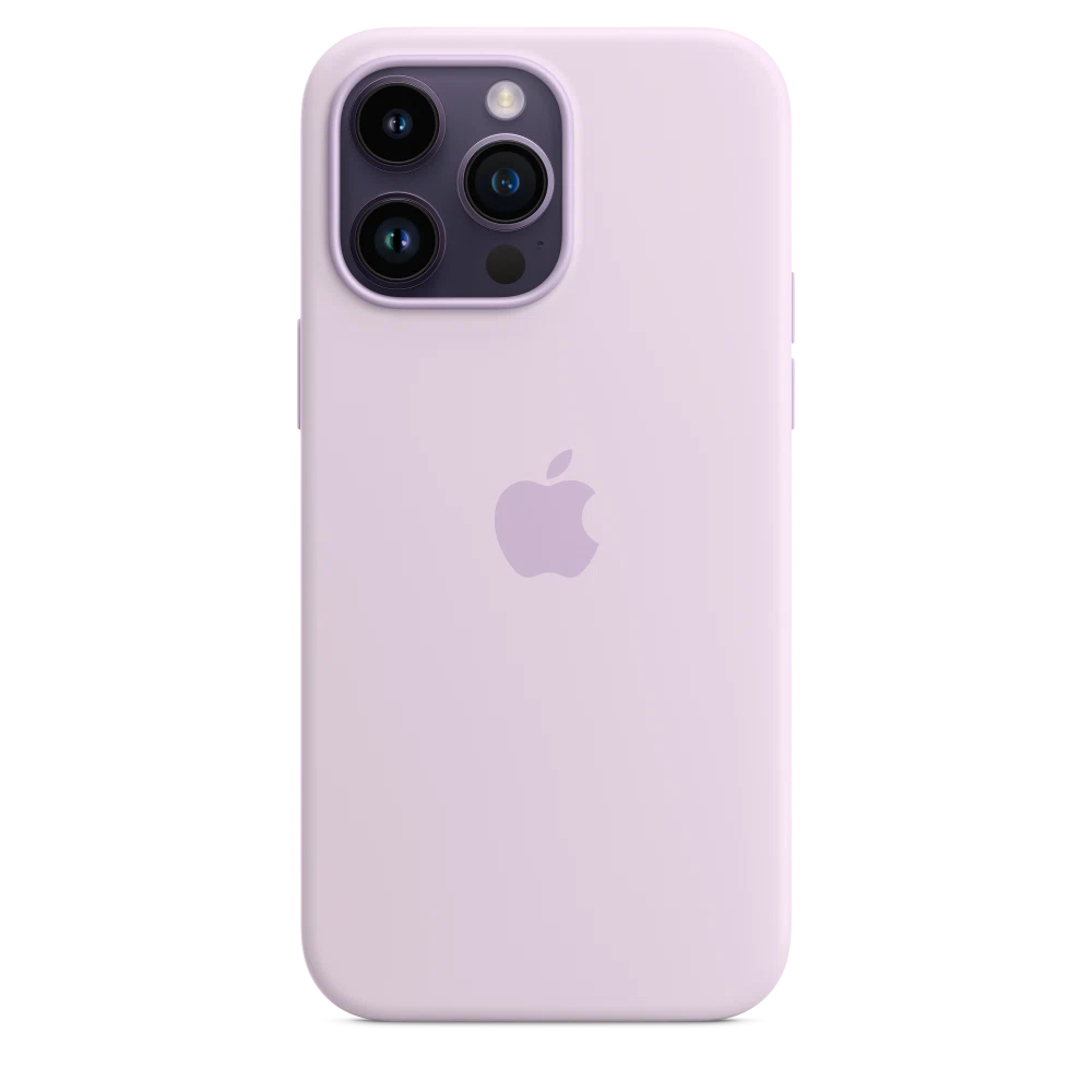 iPhone 14 Pro Max Silicone Case with MagSafe — Lilac