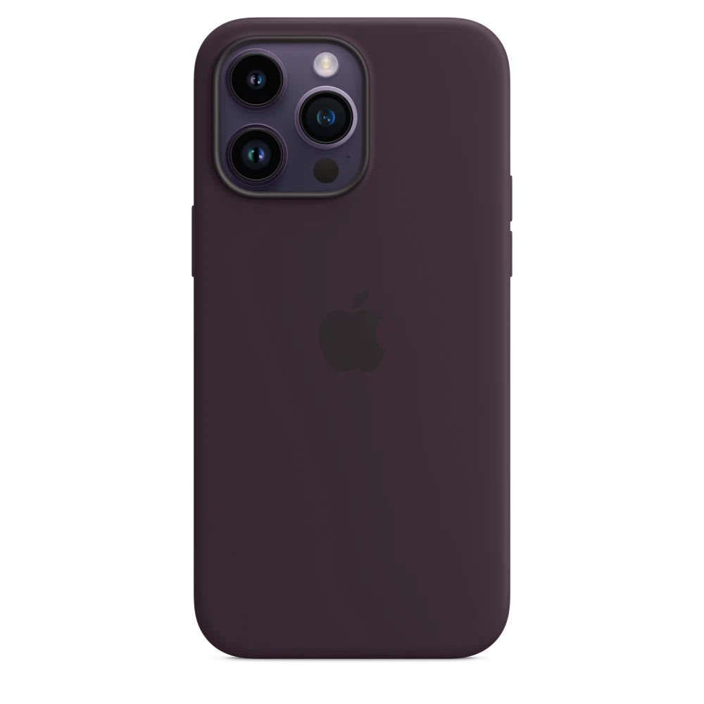 iPhone 14 Pro Max Silicone Case with MagSafe — Elderberry