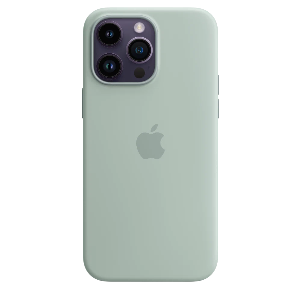 iPhone 14 Pro Max Silicone Case with MagSafe — Succulent