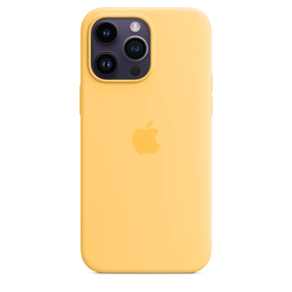 iPhone 14 Pro Max Silicone Case with MagSafe — Sunglow