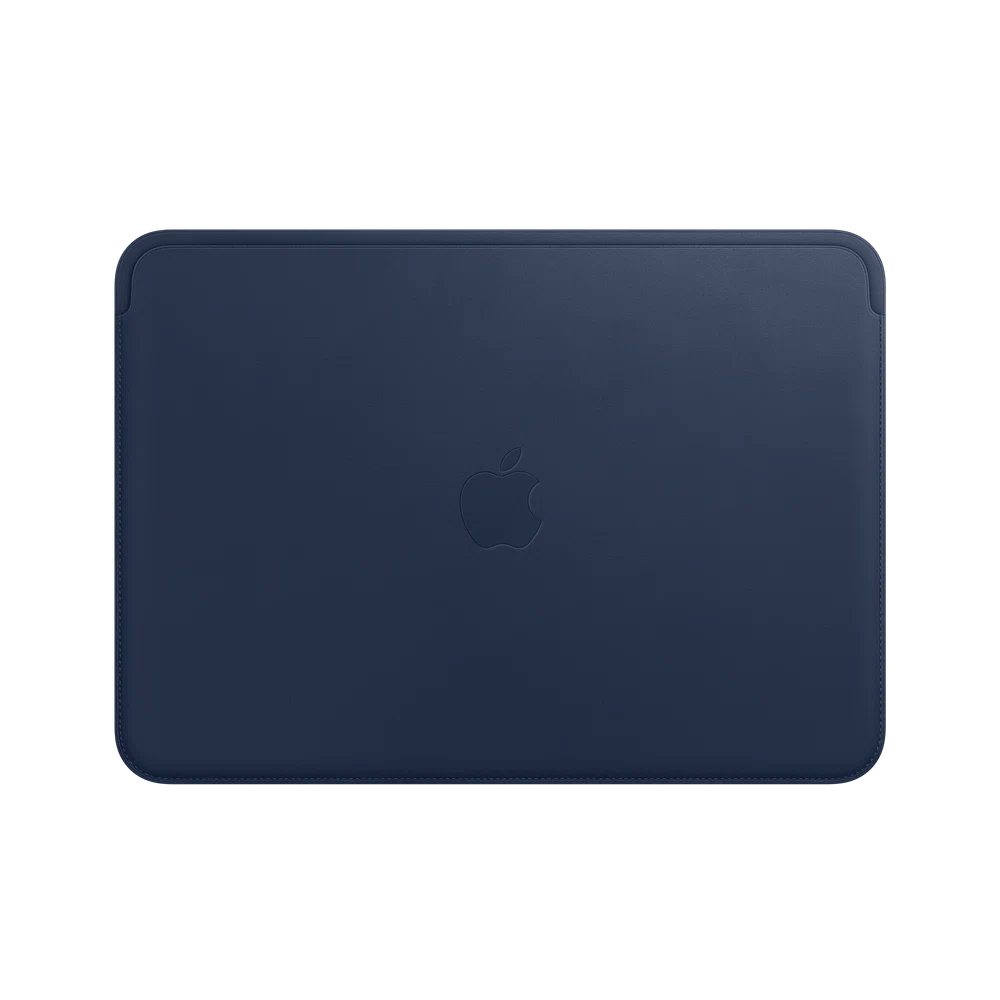 Leather Sleeve for 12″ MacBook — Midnight Blue