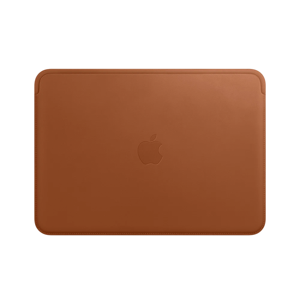 Leather Sleeve for 12″ MacBook — Saddle Brown