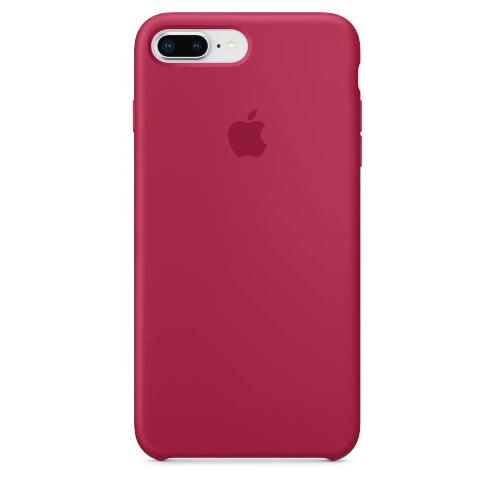 iPhone 8 Plus / 7 Plus Silicone Case — Rose Red