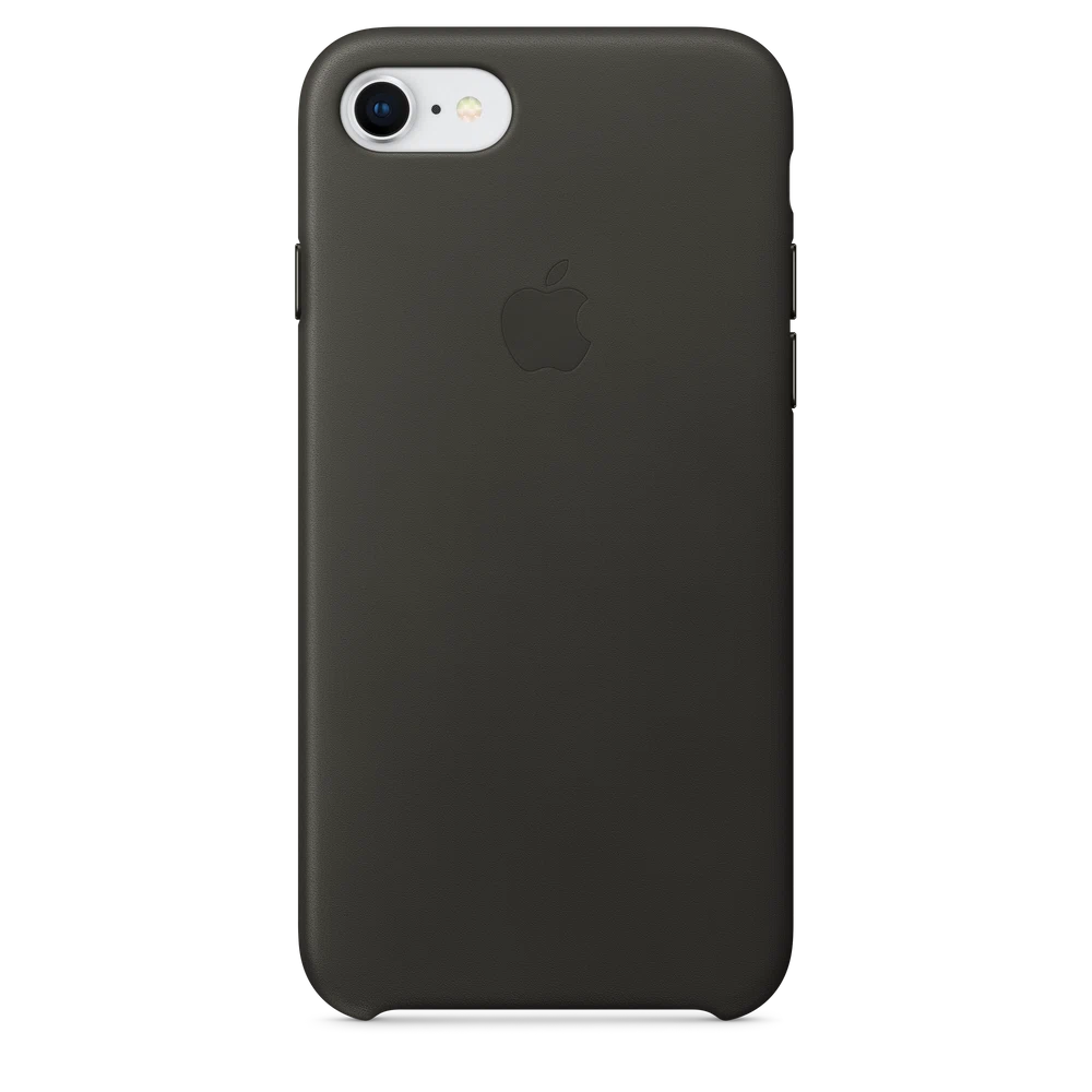 iPhone 8 / 7 Leather Case — Charcoal Gray