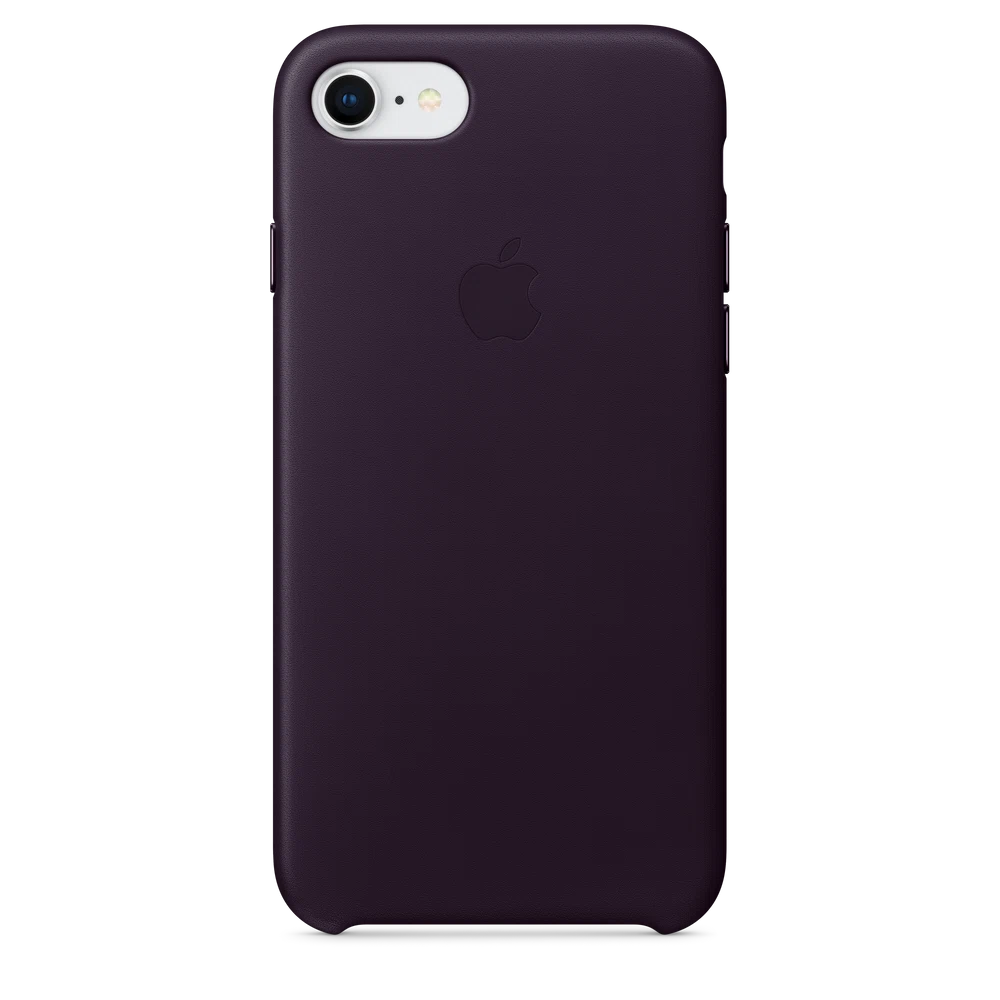 iPhone 8 / 7 Leather Case — Dark Aubergine