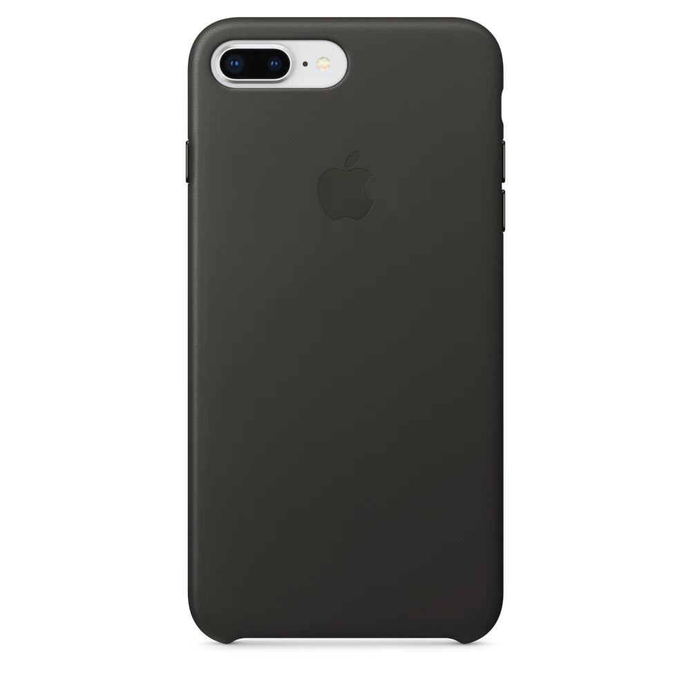 iPhone 8 Plus / 7 Plus Leather Case — Charcoal Gray