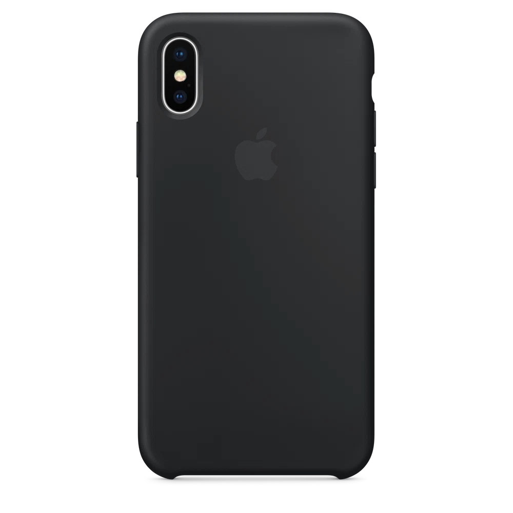 iPhone X Silicone Case — Black