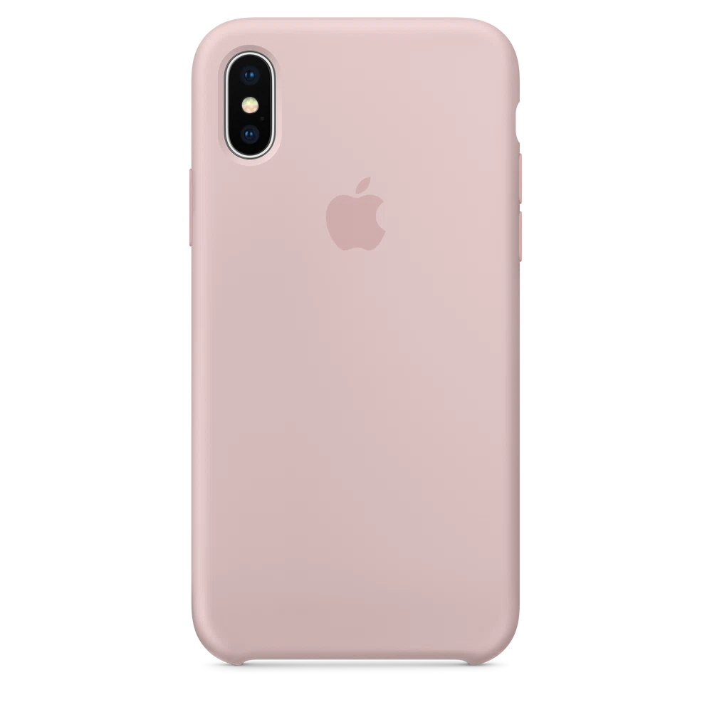 iPhone X Silicone Case — Pink Sand