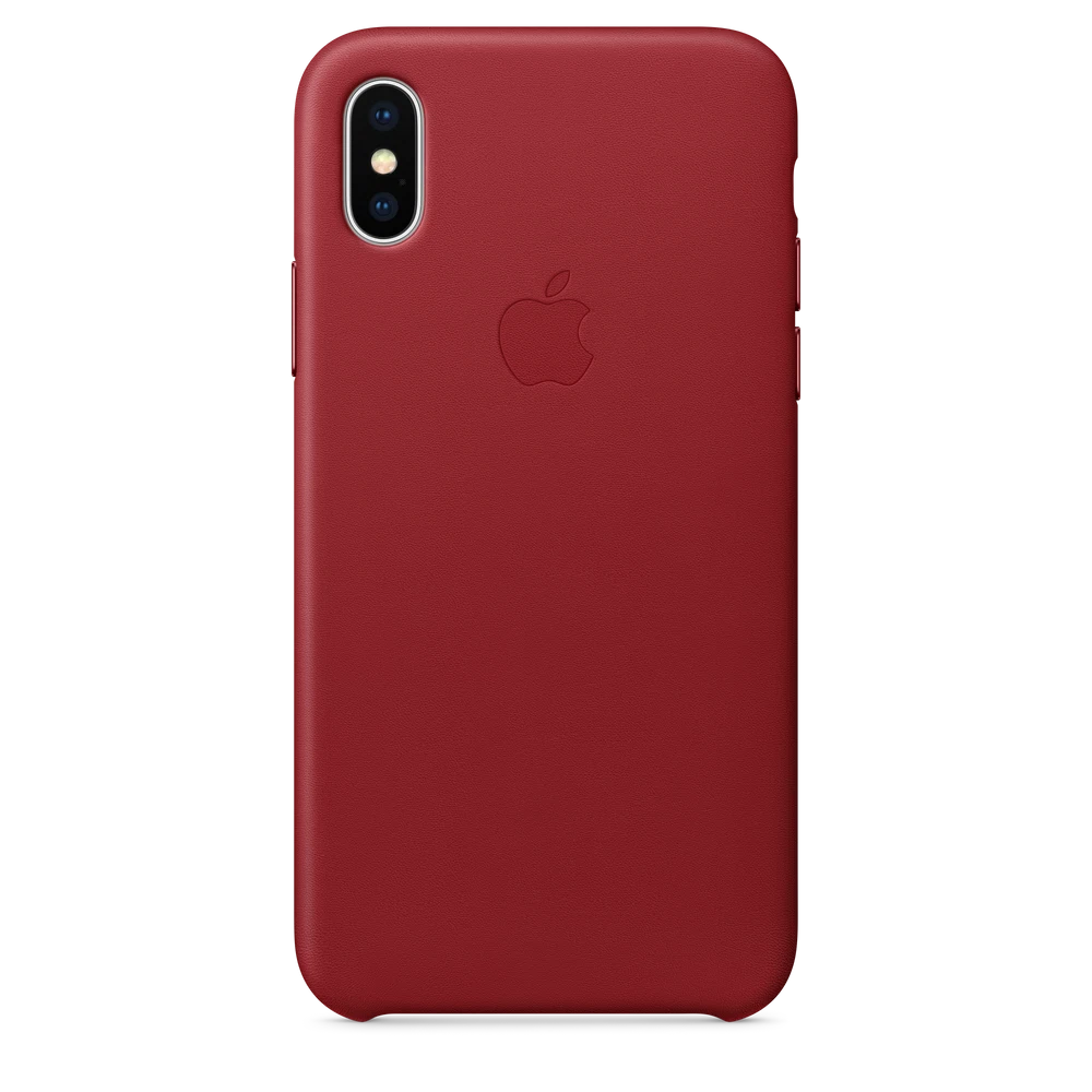 iPhone X Leather Case — PRODUCT(RED)