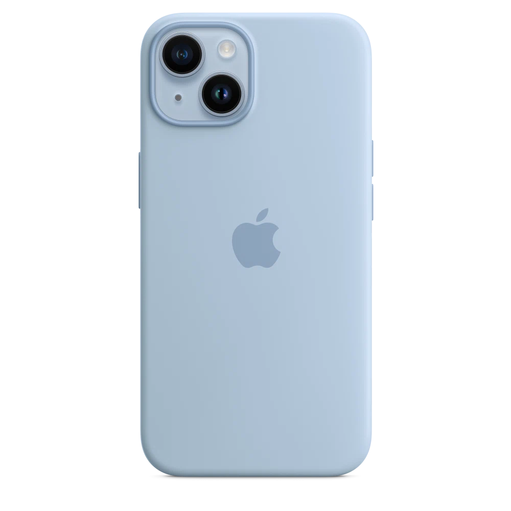 iPhone 14 Silicone Case with MagSafe — Sky