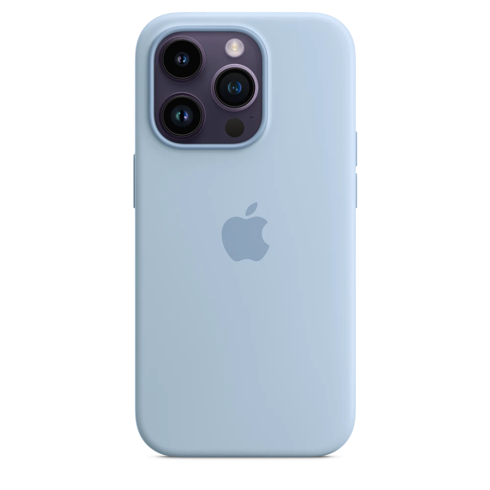 iPhone 14 Pro Silicone Case with MagSafe — Sky