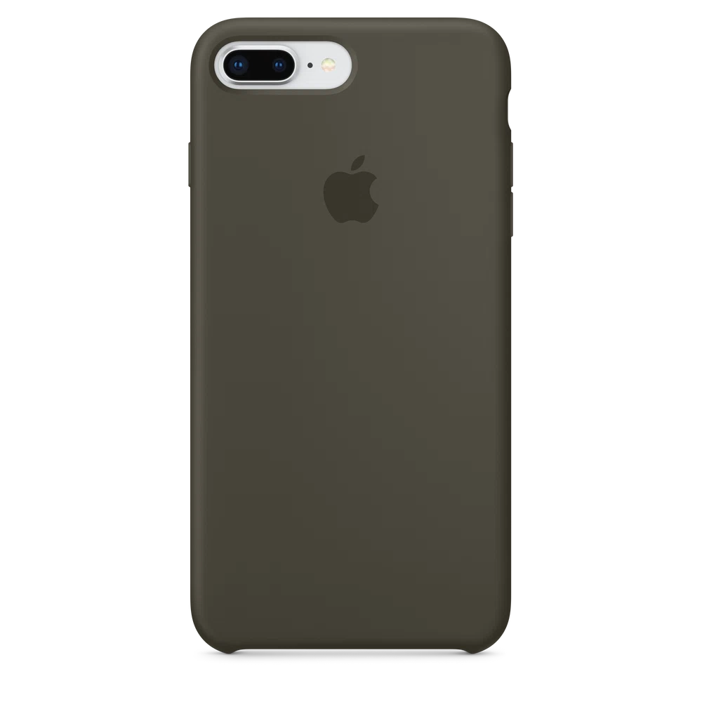 iPhone 8 Plus / 7 Plus Silicone Case — Dark Olive