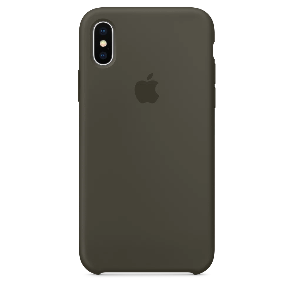 iPhone X Silicone Case — Dark Olive
