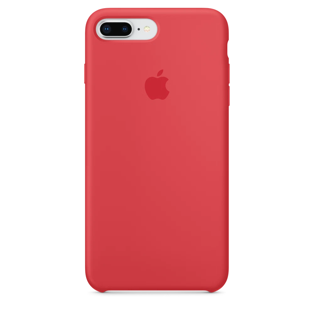 iPhone 8 Plus / 7 Plus Silicone Case — Red Raspberry