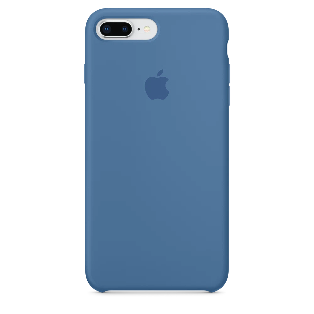 iPhone 8 Plus / 7 Plus Silicone Case — Denim Blue