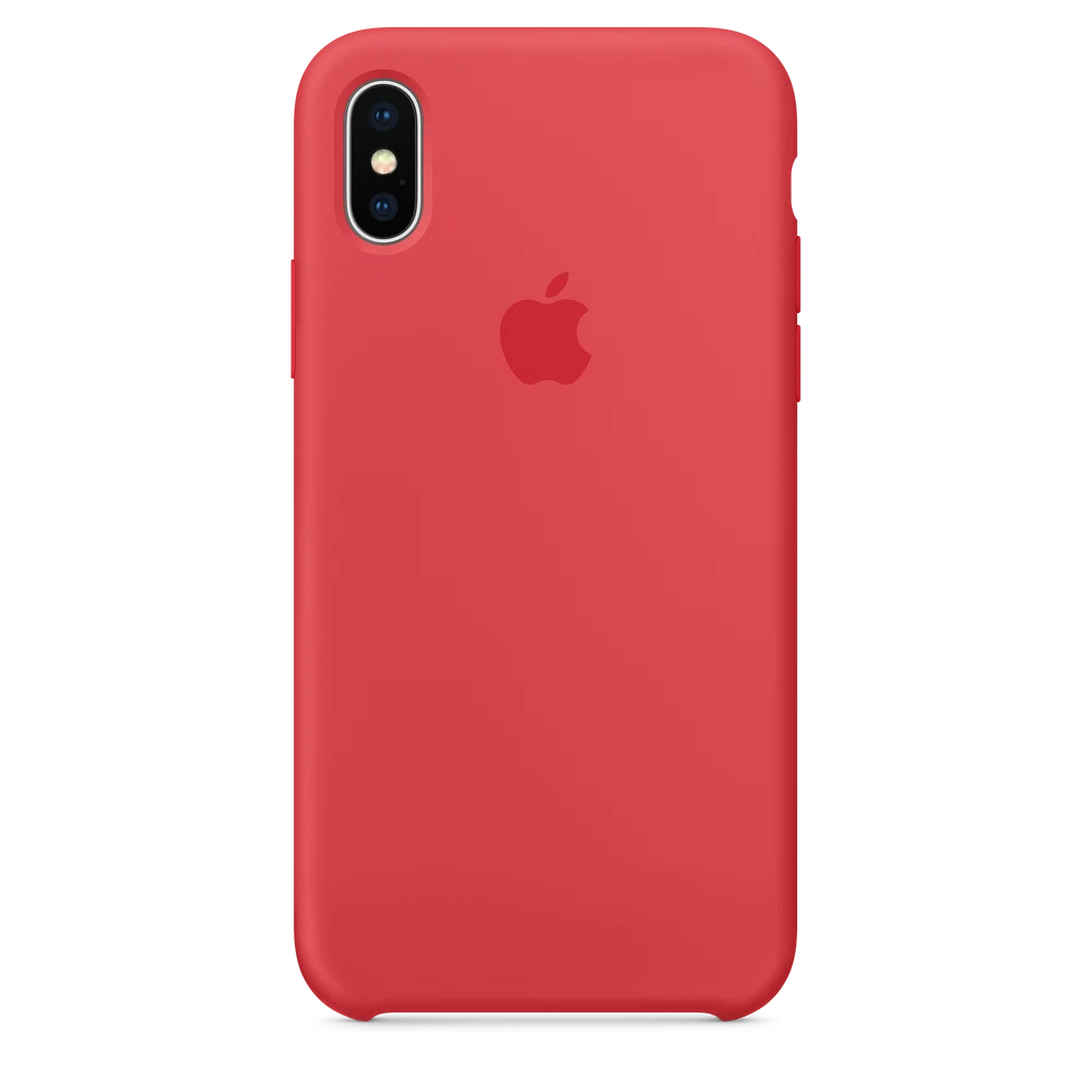 iPhone X Silicone Case — Red Raspberry