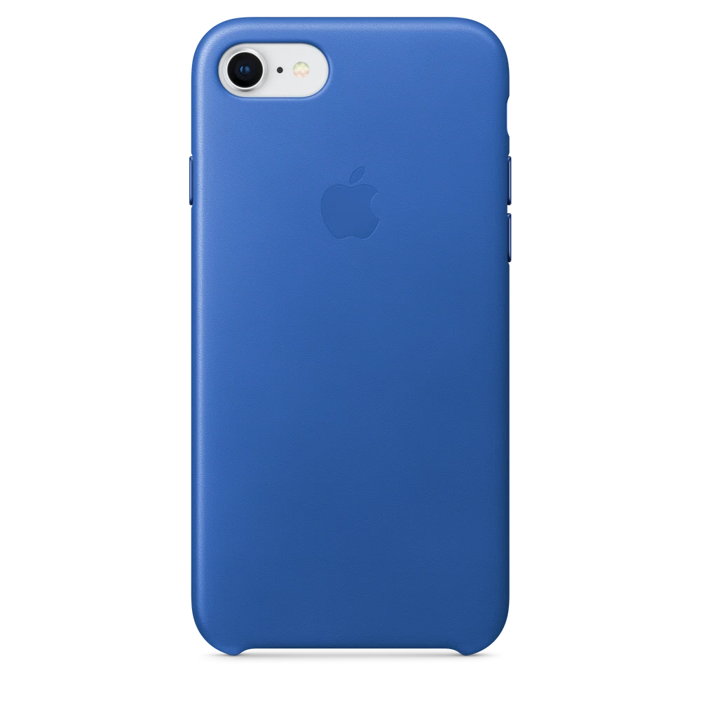 iPhone 8 / 7 Leather Case — Electric Blue