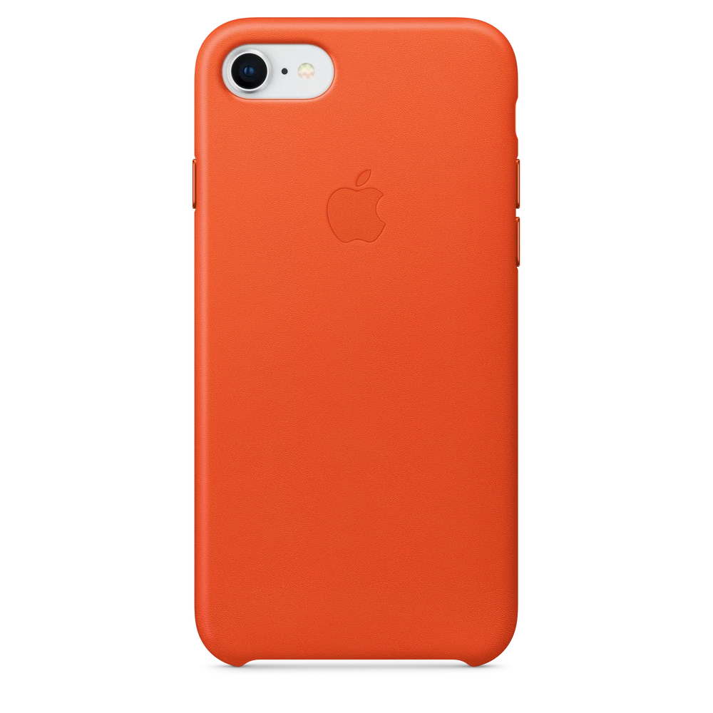 iPhone 8 / 7 Leather Case — Bright Orange