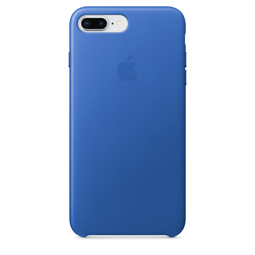 iPhone 8 Plus / 7 Plus Leather Case — Electric Blue