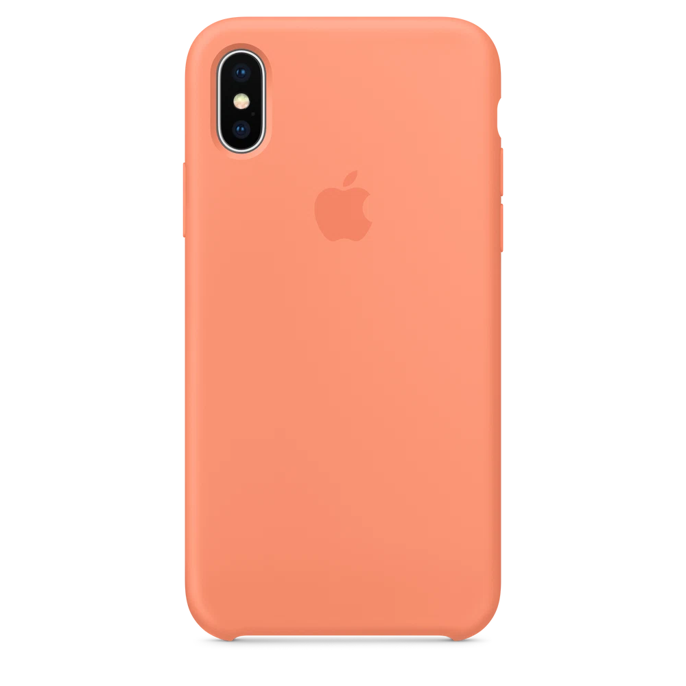 iPhone X Silicone Case — Peach