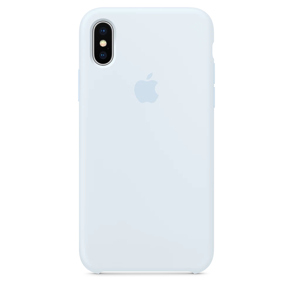 iPhone X Silicone Case — Sky Blue