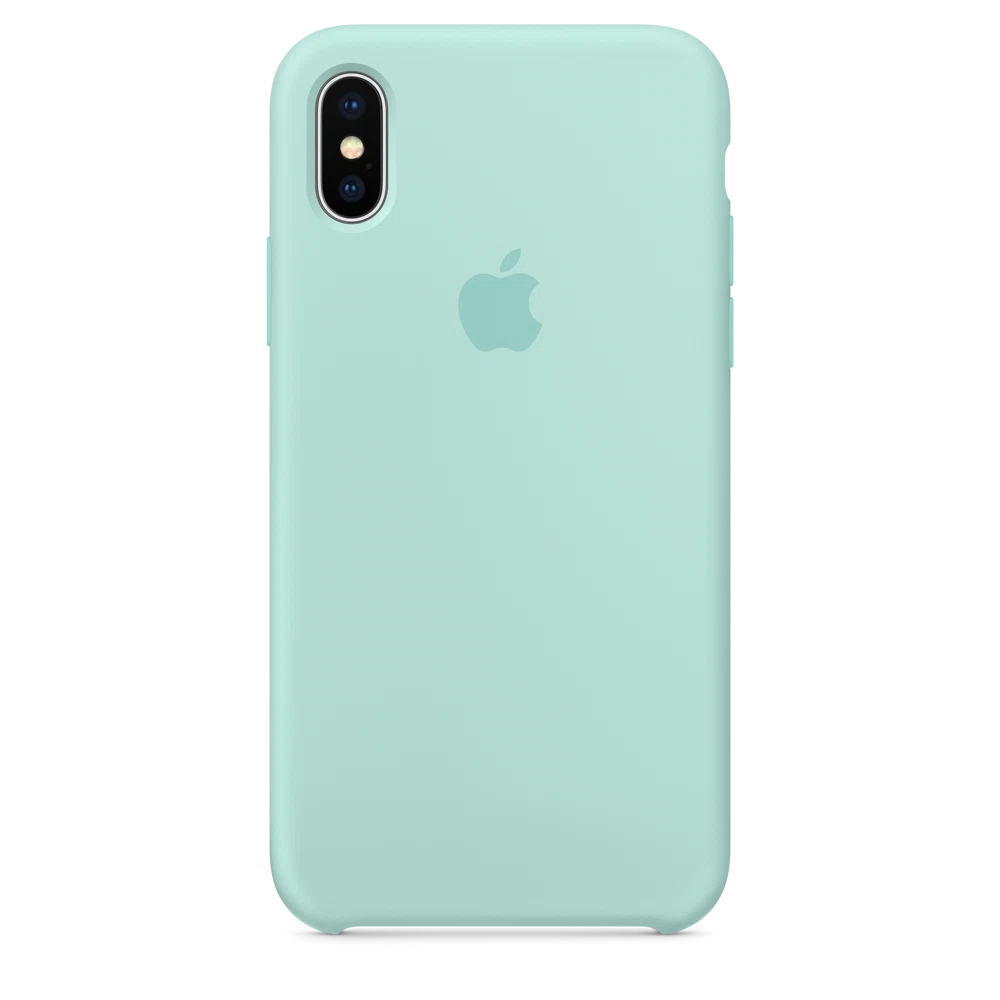 iPhone X Silicone Case — Marine Green
