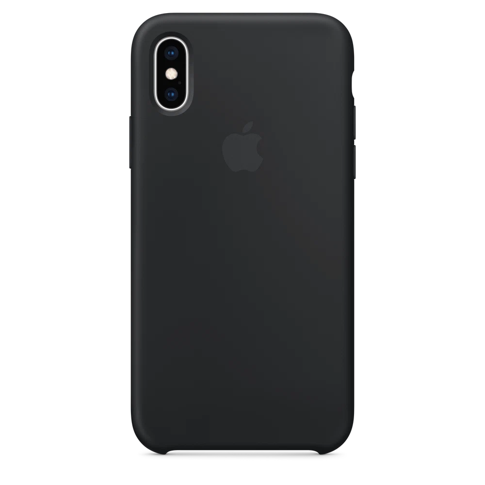 iPhone XS Silicone Case — Black