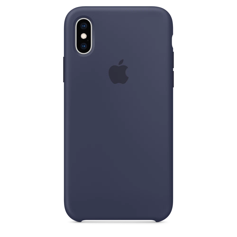 iPhone XS Silicone Case — Midnight Blue