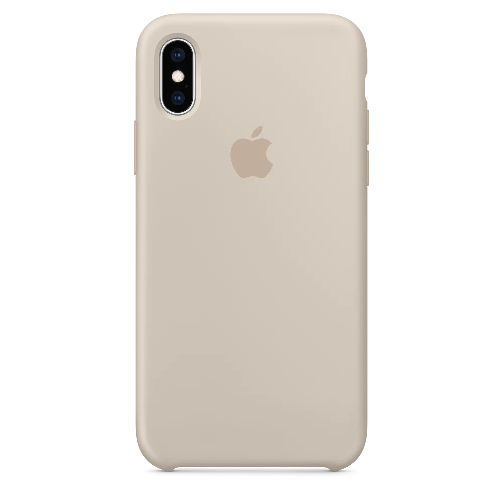 iPhone XS Silicone Case — Stone