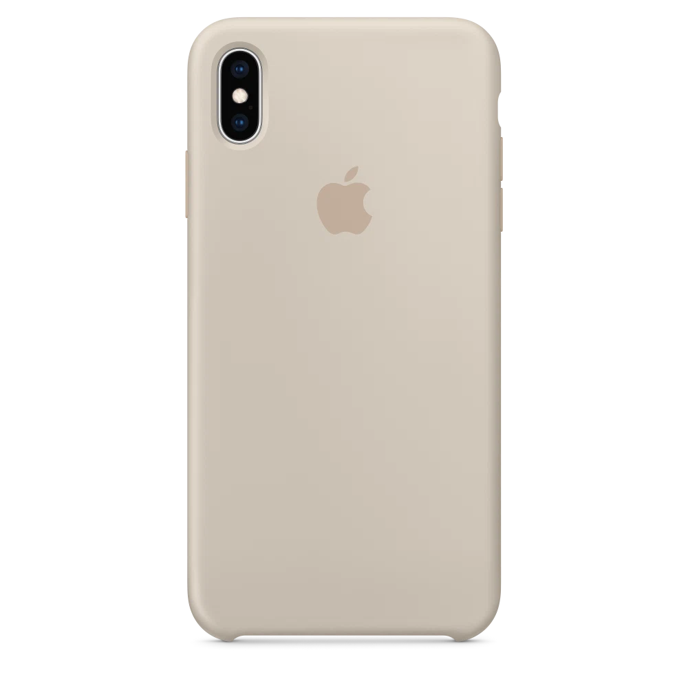 iPhone XS Max Silicone Case — Stone