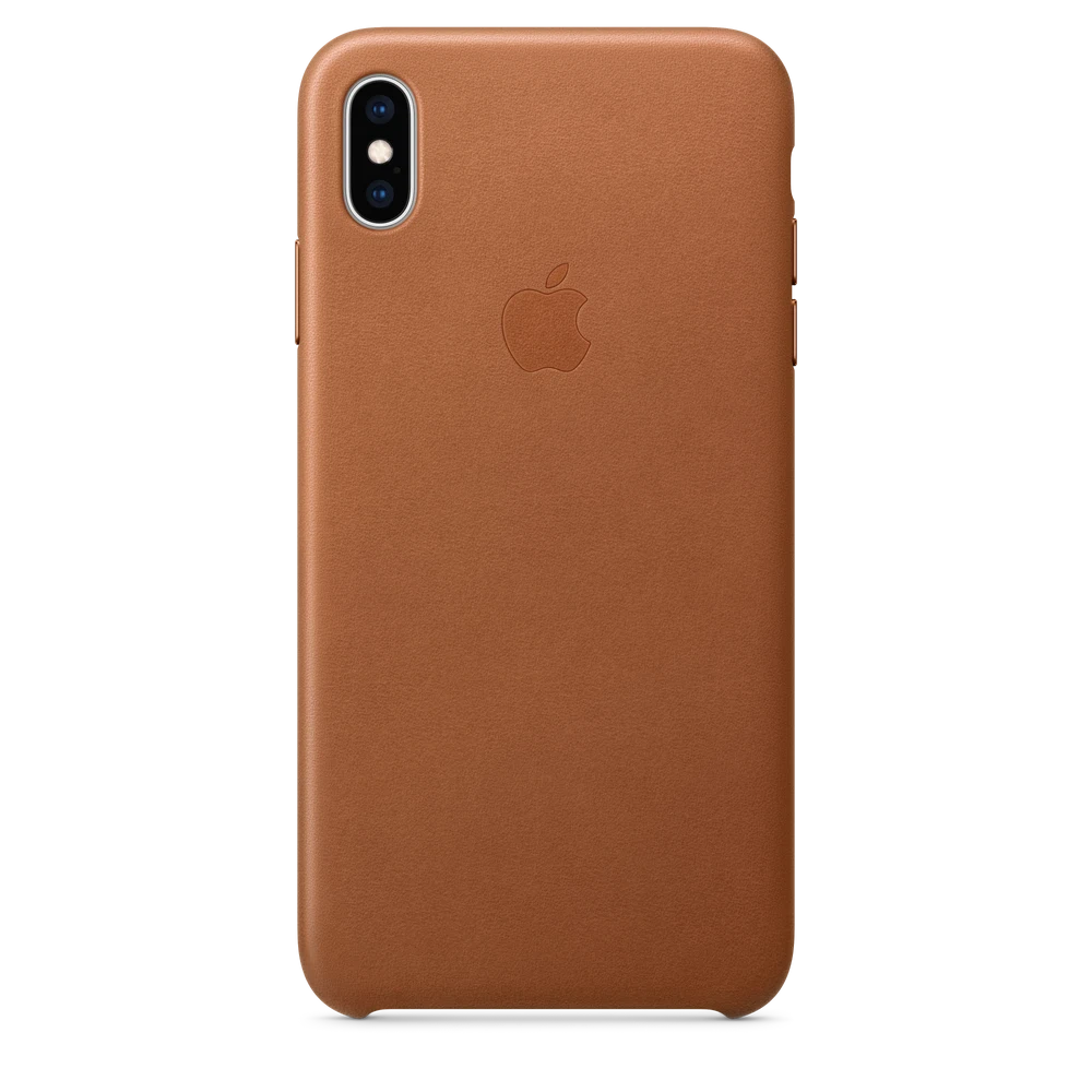 iPhone XS Max Leather Case — Saddle Brown