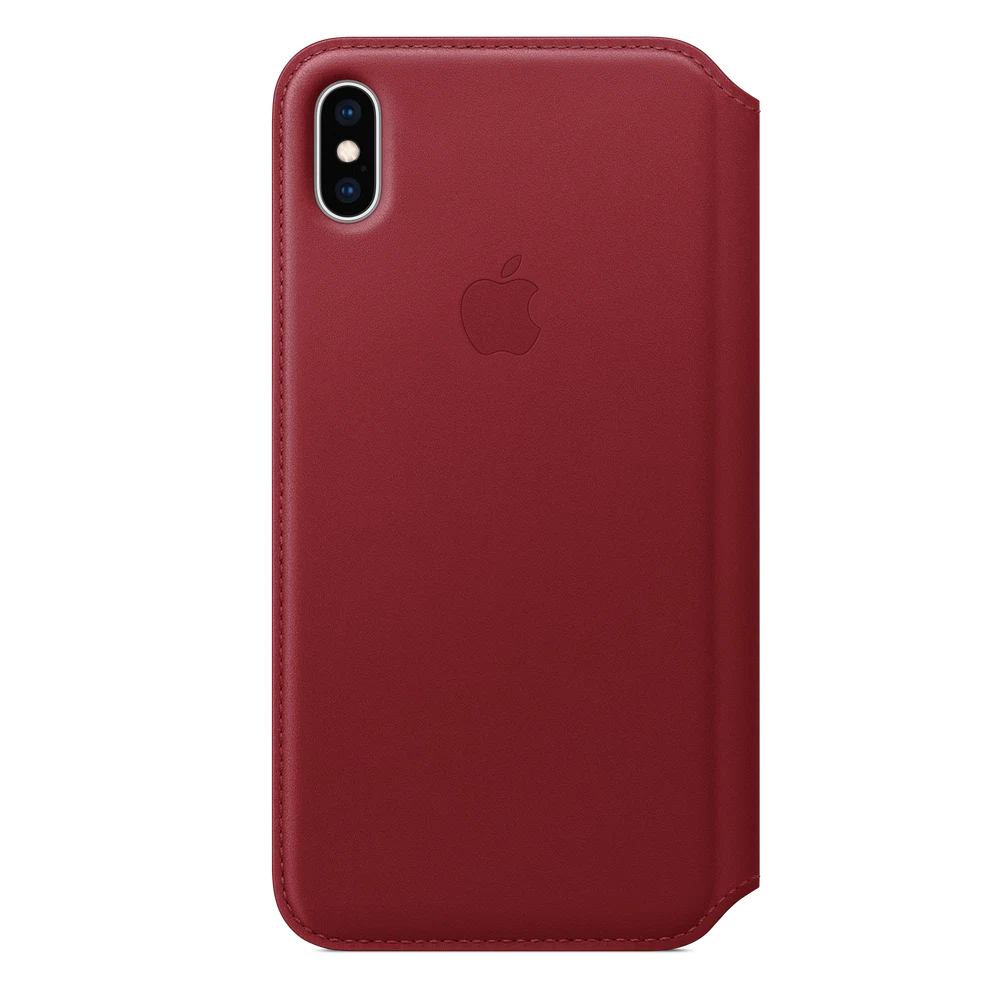 iPhone XS Max Leather Folio — PRODUCT(RED)