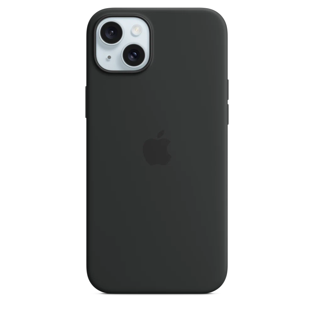 iPhone 15 Plus Silicone Case with MagSafe — Black
