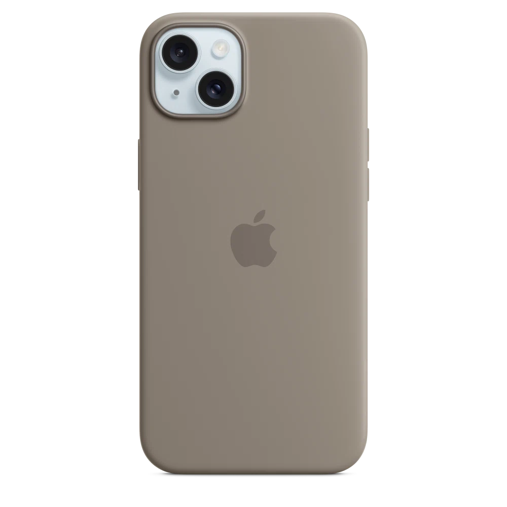 iPhone 15 Plus Silicone Case with MagSafe — Clay