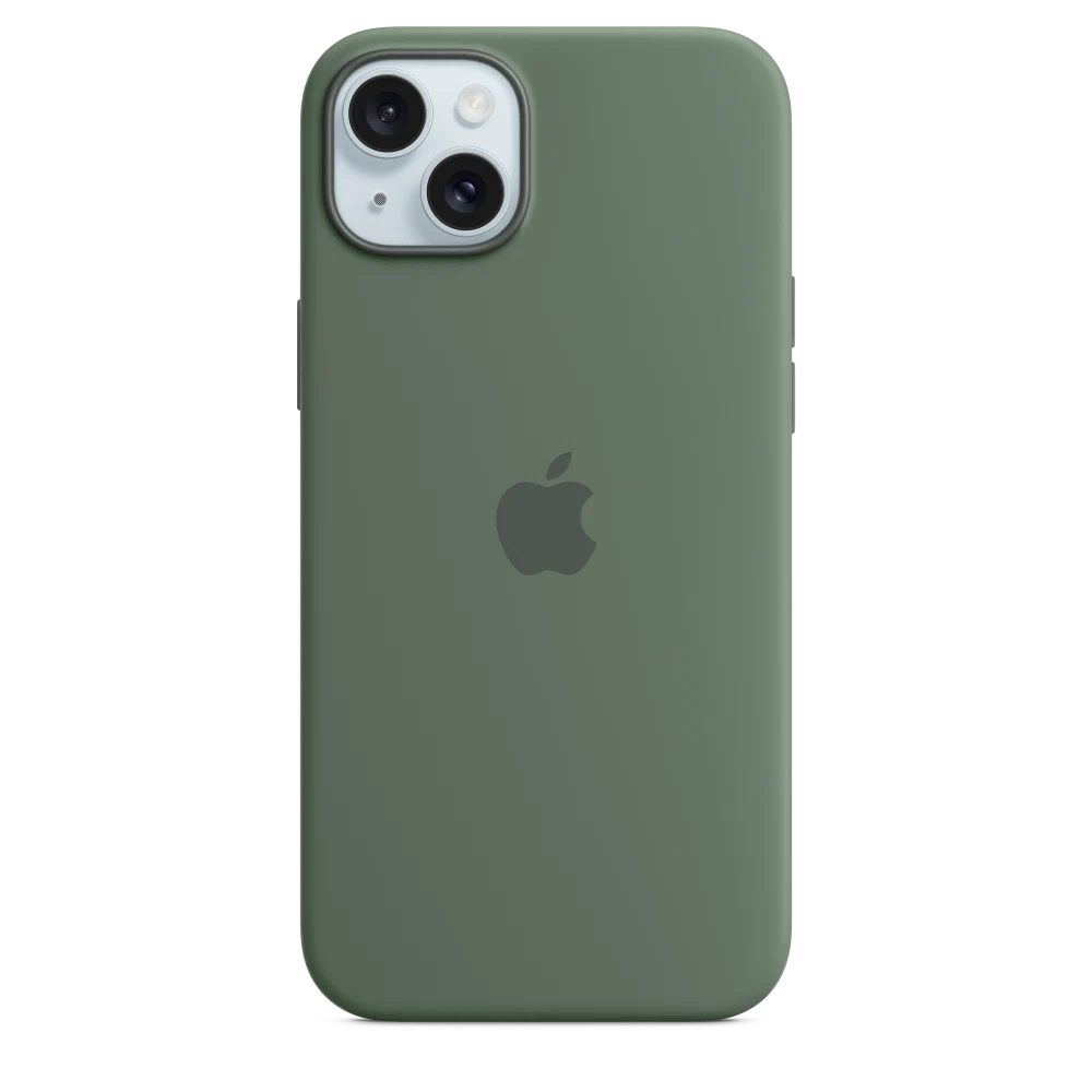 iPhone 15 Plus Silicone Case with MagSafe — Cypress