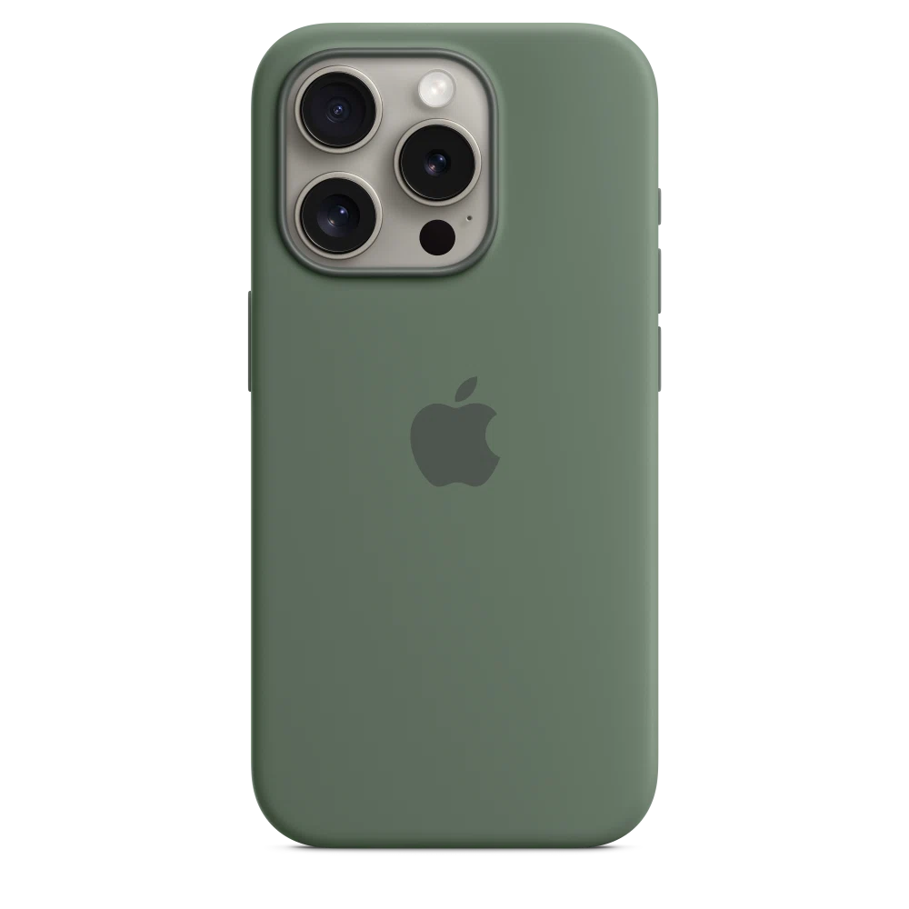 iPhone 15 Pro Silicone Case with MagSafe — Cypress
