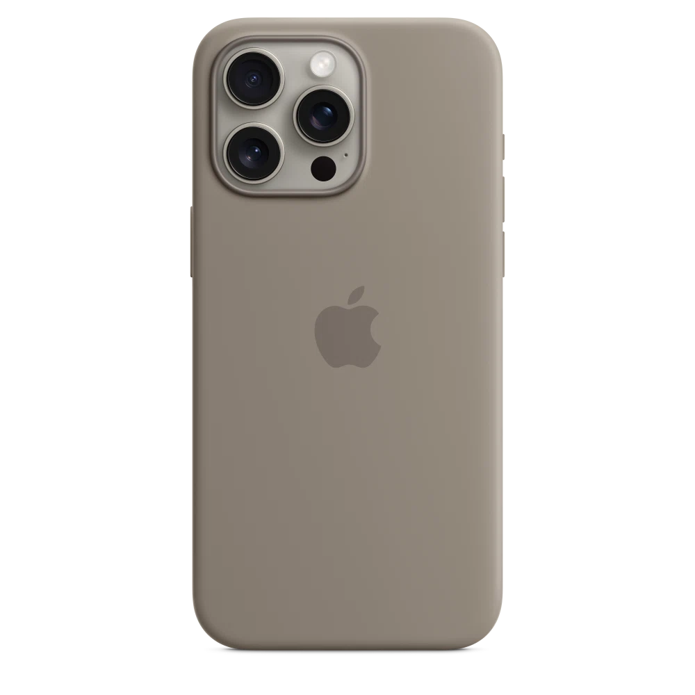 iPhone 15 Pro Max Silicone Case with MagSafe — Clay