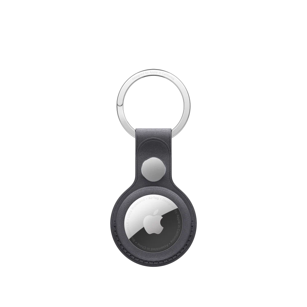 AirTag FineWoven Key Ring — Black