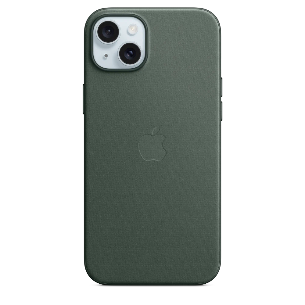 iPhone 15 Plus FineWoven Case with MagSafe — Evergreen