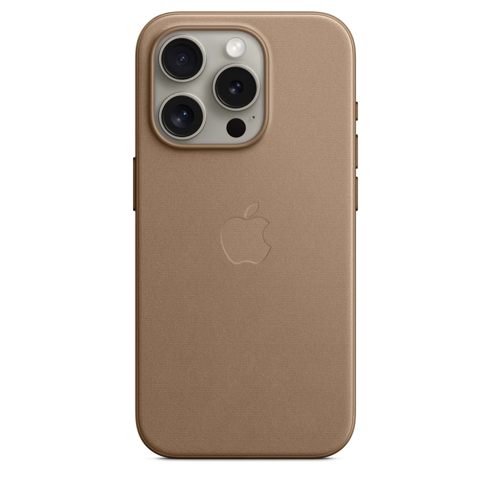iPhone 15 Pro FineWoven Case with MagSafe — Taupe