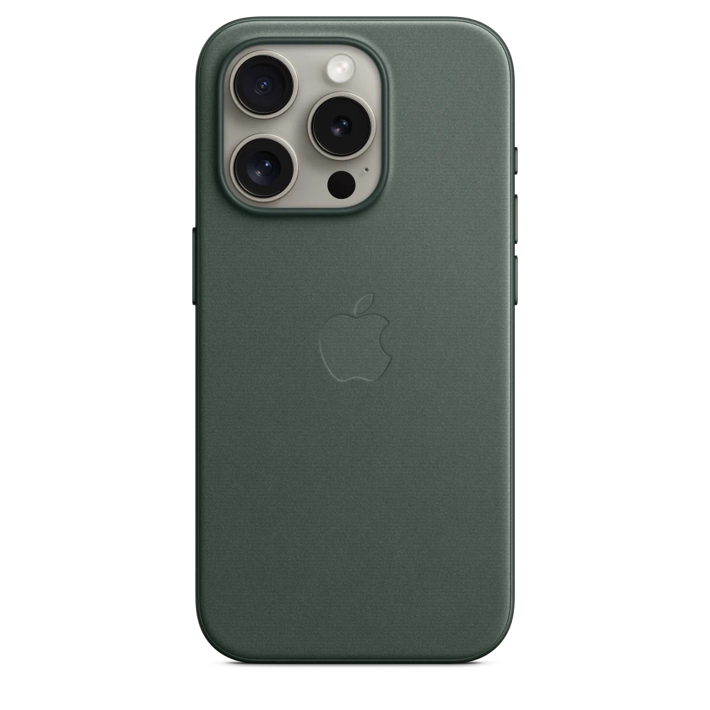 iPhone 15 Pro FineWoven Case with MagSafe — Evergreen