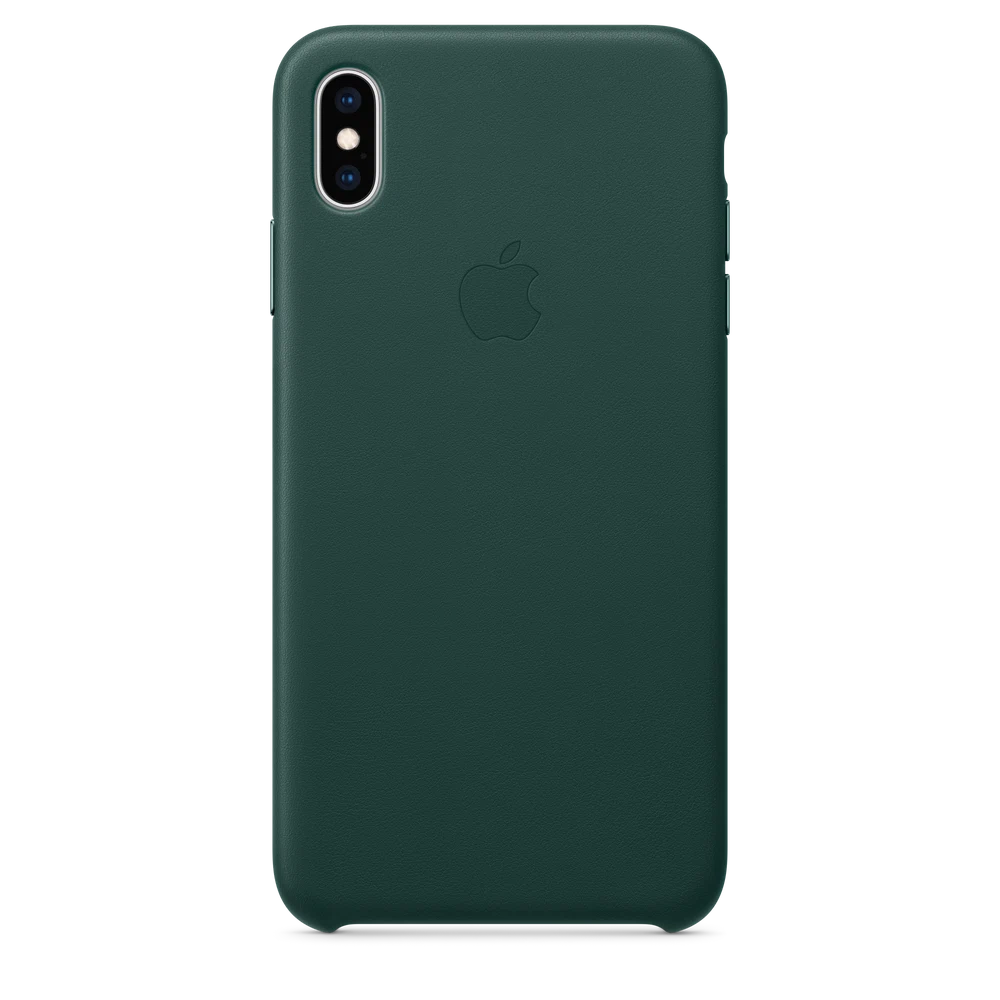 iPhone XS Max Leather Case — Forest Green
