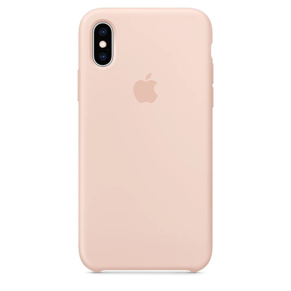 iPhone XS Silicone Case — Pink Sand