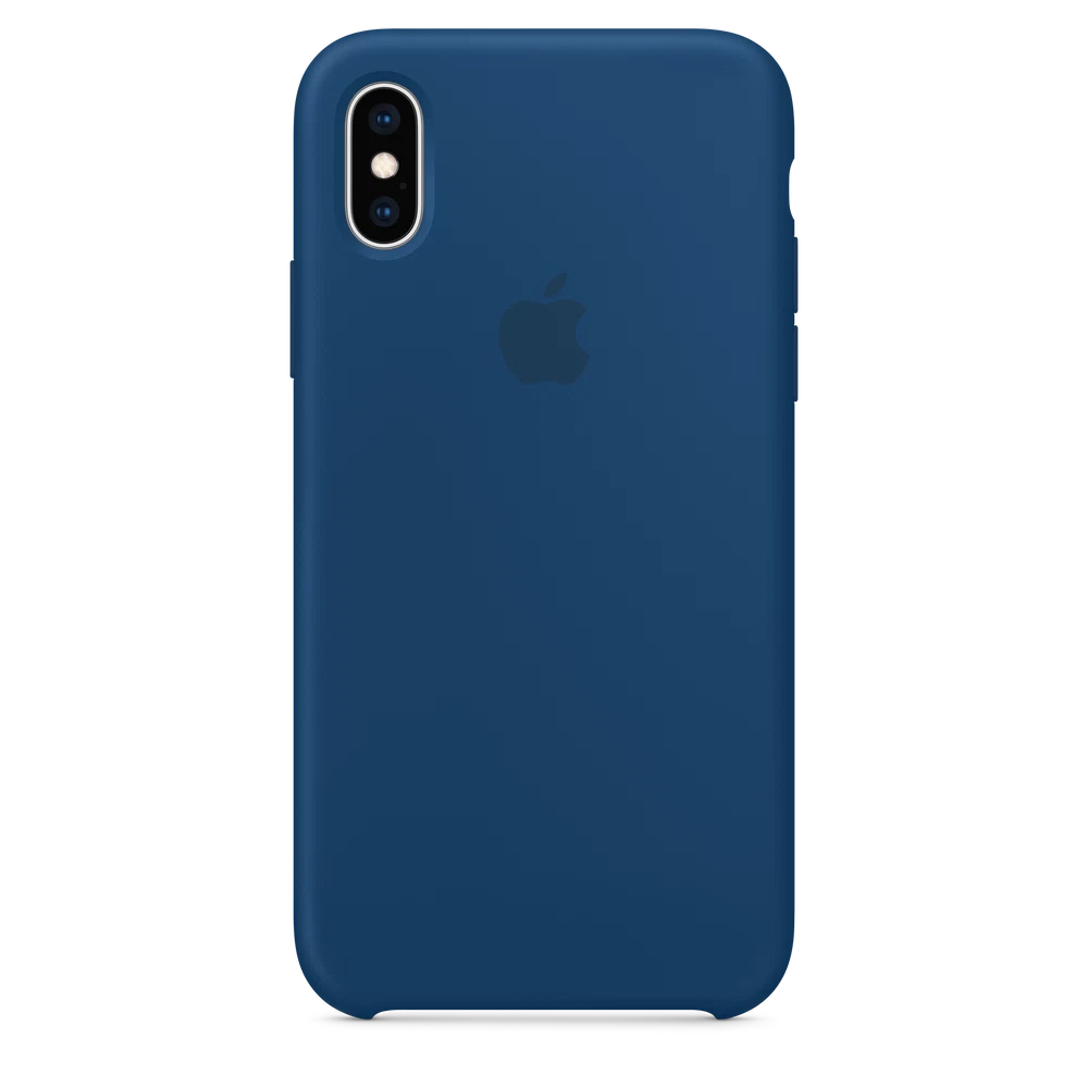 iPhone XS Silicone Case — Blue Horizon