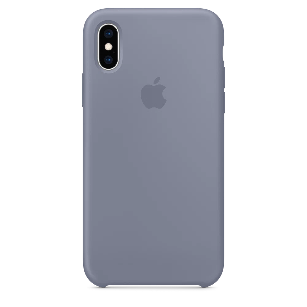iPhone XS Silicone Case — Lavender Gray