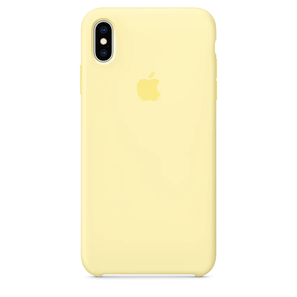 iPhone XS Max Silicone Case — Mellow Yellow