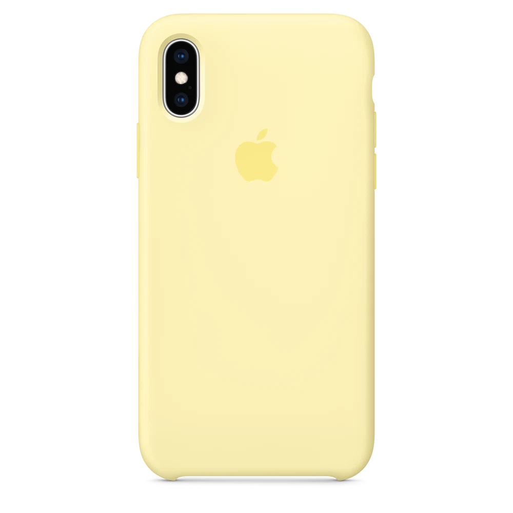 iPhone XS Silicone Case — Mellow Yellow