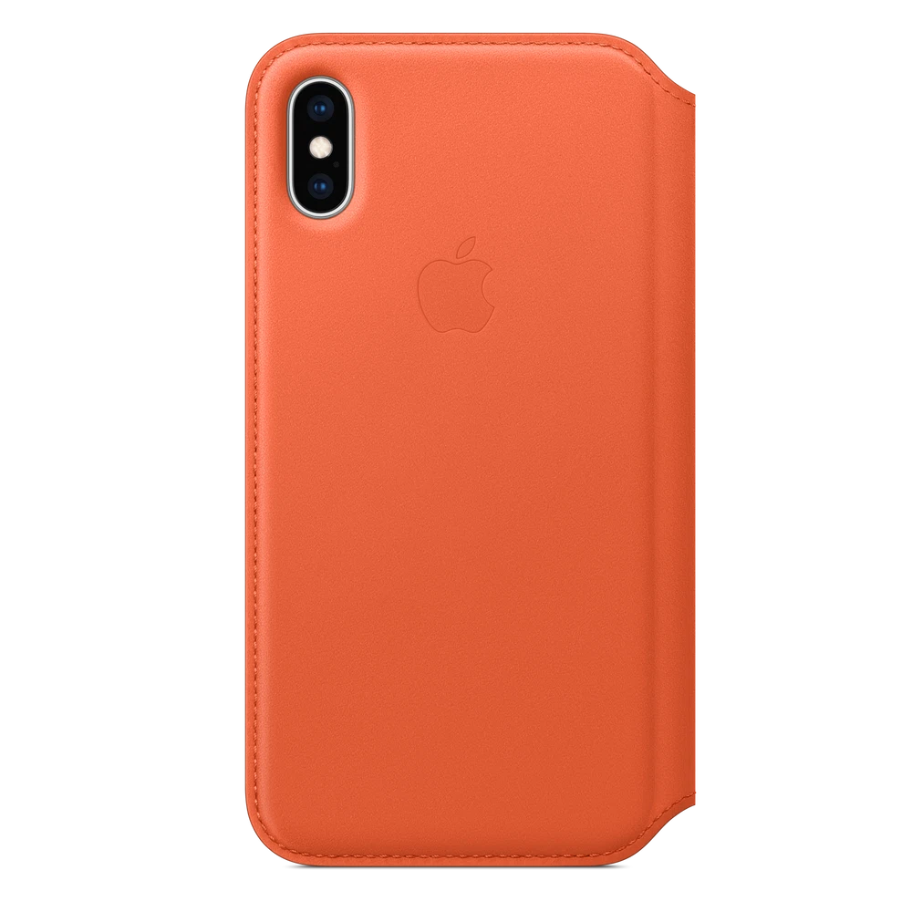 iPhone XS Leather Folio — Sunset